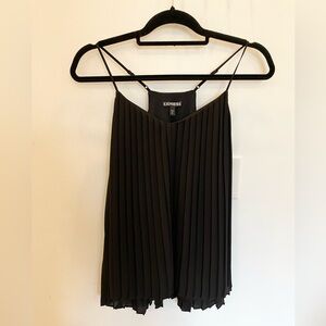 Express - Pleated Black Blouse